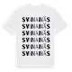 White t-shirt med Svinanäs ordlek t-shirt