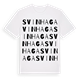 White t-shirt med Svinhaga ordlek t-shirt