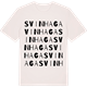 Vintage White t-shirt med Svinhaga ordlek t-shirt