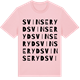Pink Cotton t-shirt med Svinseryd ordlek t-shirt