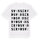 White t-shirt med Svinseryd ordlek t-shirt