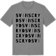 Mid Heather Gray t-shirt med Svinseryd ordlek t-shirt