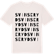 Vintage White t-shirt med Svinseryd ordlek t-shirt