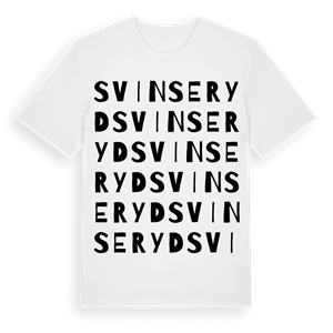 Svinseryd ordlek t-shirt – ekologisk bomull t-shirt från Pinshirt