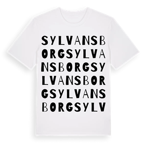 Sylvansborg ordlek t-shirt – ekologisk bomull t-shirt från Pinshirt