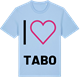 Blue Soul t-shirt med Jag älskar Tabo t-shirt stort tryck