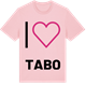 Pink Cotton t-shirt med Jag älskar Tabo t-shirt stort tryck