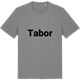 Mid Heather Gray t-shirt med Tabor fetstil t-shirt
