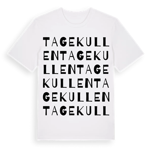Tagekullen ordlek t-shirt – ekologisk bomull t-shirt från Pinshirt