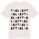 Vintage White t-shirt med Taglarp ordlek t-shirt