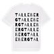 White t-shirt med Talleberg ordlek t-shirt