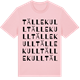 Pink Cotton t-shirt med Tällekull ordlek t-shirt