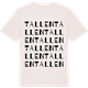 Vintage White t-shirt med Tallen ordlek t-shirt