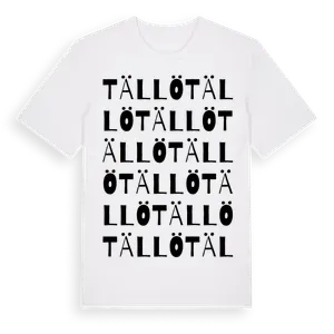 Tällö ordlek t-shirt – ekologisk bomull t-shirt från Pinshirt