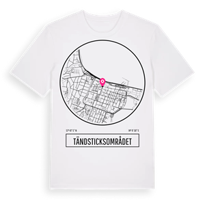 Tändsticksområdet t-shirt – ekologisk bomull t-shirt från Pinshirt