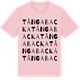Pink Cotton t-shirt med Tångabacka ordlek t-shirt