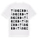 White t-shirt med Tångerda ordlek t-shirt