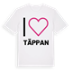 White t-shirt med Jag älskar Täppan t-shirt stort tryck