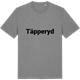 Mid Heather Gray t-shirt med Täpperyd fetstil t-shirt