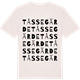 Vintage White t-shirt med Tåssegärde ordlek t-shirt