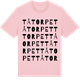 Pink Cotton t-shirt med Tåtorpet ordlek t-shirt