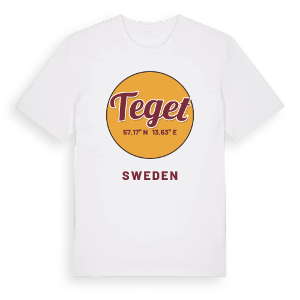 Teget cirkel t-shirt – ekologisk bomull t-shirt från Pinshirt