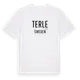 White t-shirt med Terle i Sverige t-shirt