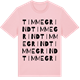 Pink Cotton t-shirt med Timmegrind ordlek t-shirt