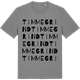 Mid Heather Gray t-shirt med Timmegrind ordlek t-shirt