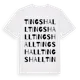 White t-shirt med Tingshall ordlek t-shirt