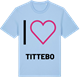 Blue Soul t-shirt med Jag älskar Tittebo t-shirt stort tryck