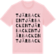 Pink Cotton t-shirt med Tjärbacken ordlek t-shirt