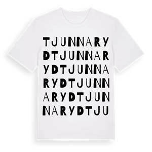 Tjunnaryd ordlek t-shirt – ekologisk bomull t-shirt från Pinshirt