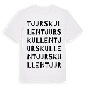 Tjurskullen ordlek t-shirt – ekologisk bomull t-shirt från Pinshirt