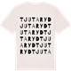 Vintage White t-shirt med Tjutaryd ordlek t-shirt