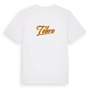 Tobro baseball t-shirt – ekologisk bomull t-shirt från Pinshirt