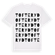 White t-shirt med Tofteryd ordlek t-shirt