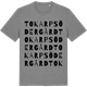 Mid Heather Gray t-shirt med Tokarp Södergård ordlek t-shirt