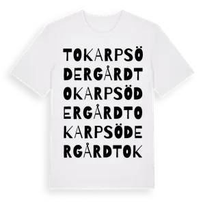 Tokarp Södergård ordlek t-shirt – ekologisk bomull t-shirt från Pinshirt