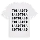 White t-shirt med Tolabo ordlek t-shirt