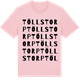 Pink Cotton t-shirt med Töllstorp ordlek t-shirt