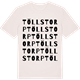 Vintage White t-shirt med Töllstorp ordlek t-shirt