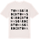 Vintage White t-shirt med Tomasgården ordlek t-shirt