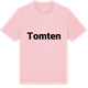 Pink Cotton t-shirt med Tomten fetstil t-shirt