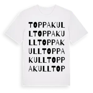 Toppakull ordlek t-shirt – ekologisk bomull t-shirt från Pinshirt