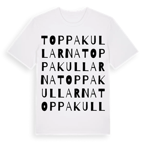 Toppakullarna ordlek t-shirt – ekologisk bomull t-shirt från Pinshirt