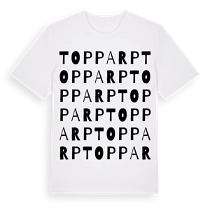Topparp ordlek t-shirt – ekologisk bomull t-shirt från Pinshirt