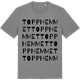 Mid Heather Gray t-shirt med Topphemmet ordlek t-shirt