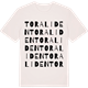 Vintage White t-shirt med Toraliden ordlek t-shirt