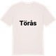 Vintage White t-shirt med Törås fetstil t-shirt